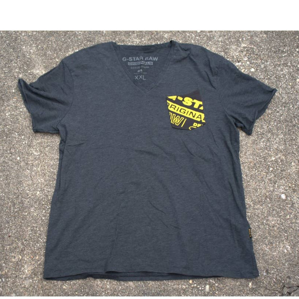 G star originals V neck T shirt Sz XXL